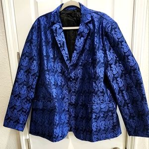 Men's Blue Paisley Sport Coat